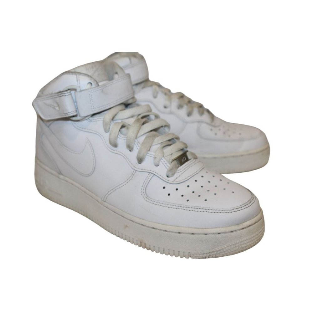 NIKE Air Force 1 CW2289-111 Mens 2020 Mid White SNEAKERS / SHOES Lace-Up Sz 9
